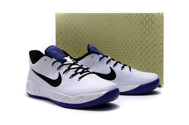 Nike Kobe 12 White Blue Black Shoes